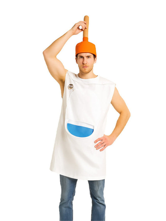 Ronderf | Lustiges WC-Kostüm für Erwachsene | Toiletten-Gagkostüm