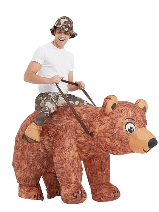 Ronderf | Aufblasbares Bärenkostüm für Erwachsene | Reitbares Spaßkostüm
