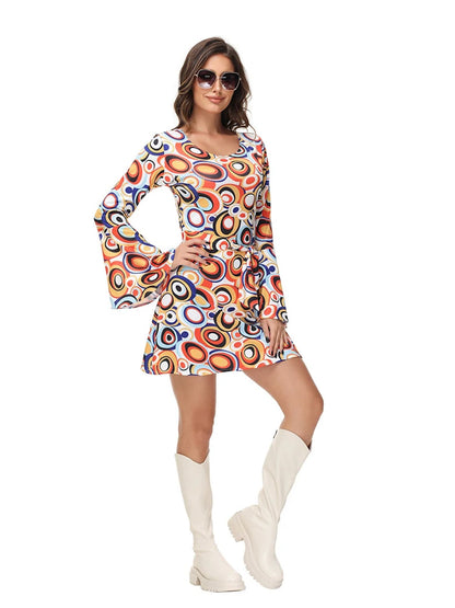 Ronderf | Retro Paar Kostüm | 70er 80er Disco Hippie Stil