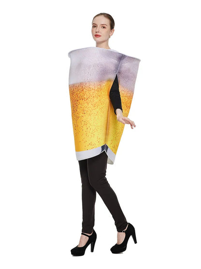 Ronderf | Bierflaschen Kostüm Unisex | Lustiger Jumpsuit