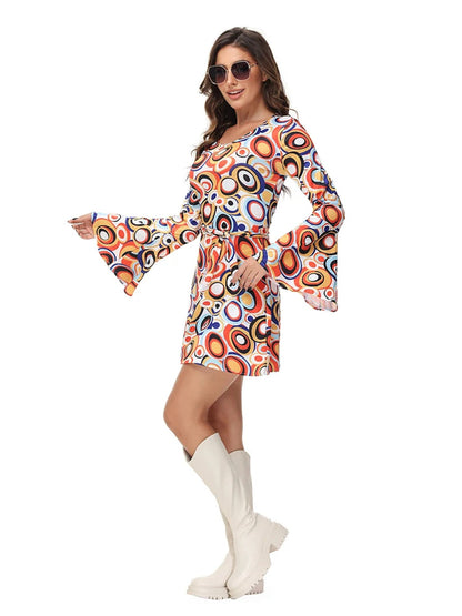 Ronderf | Retro Paar Kostüm | 70er 80er Disco Hippie Stil