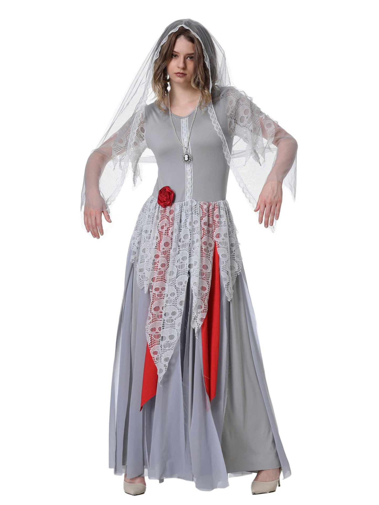 Corpse Bride Paar Kostüm für Erwachsene im klassischen Braut- und Bräutigam-Stil