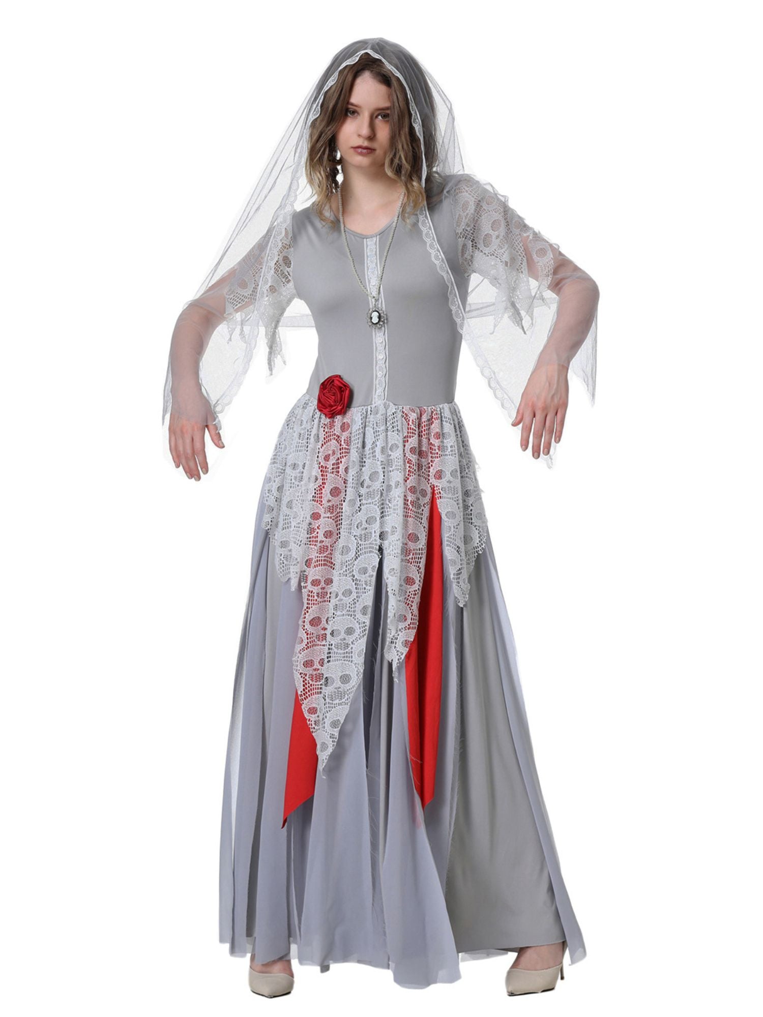 Corpse Bride Paar Kostüm für Erwachsene im klassischen Braut- und Bräutigam-Stil