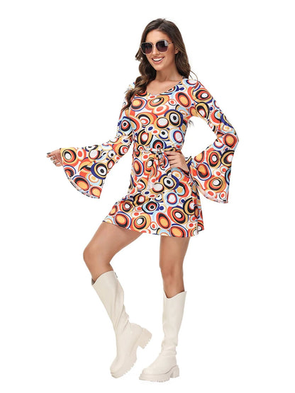 Ronderf | Retro Paar Kostüm | 70er 80er Disco Hippie Stil