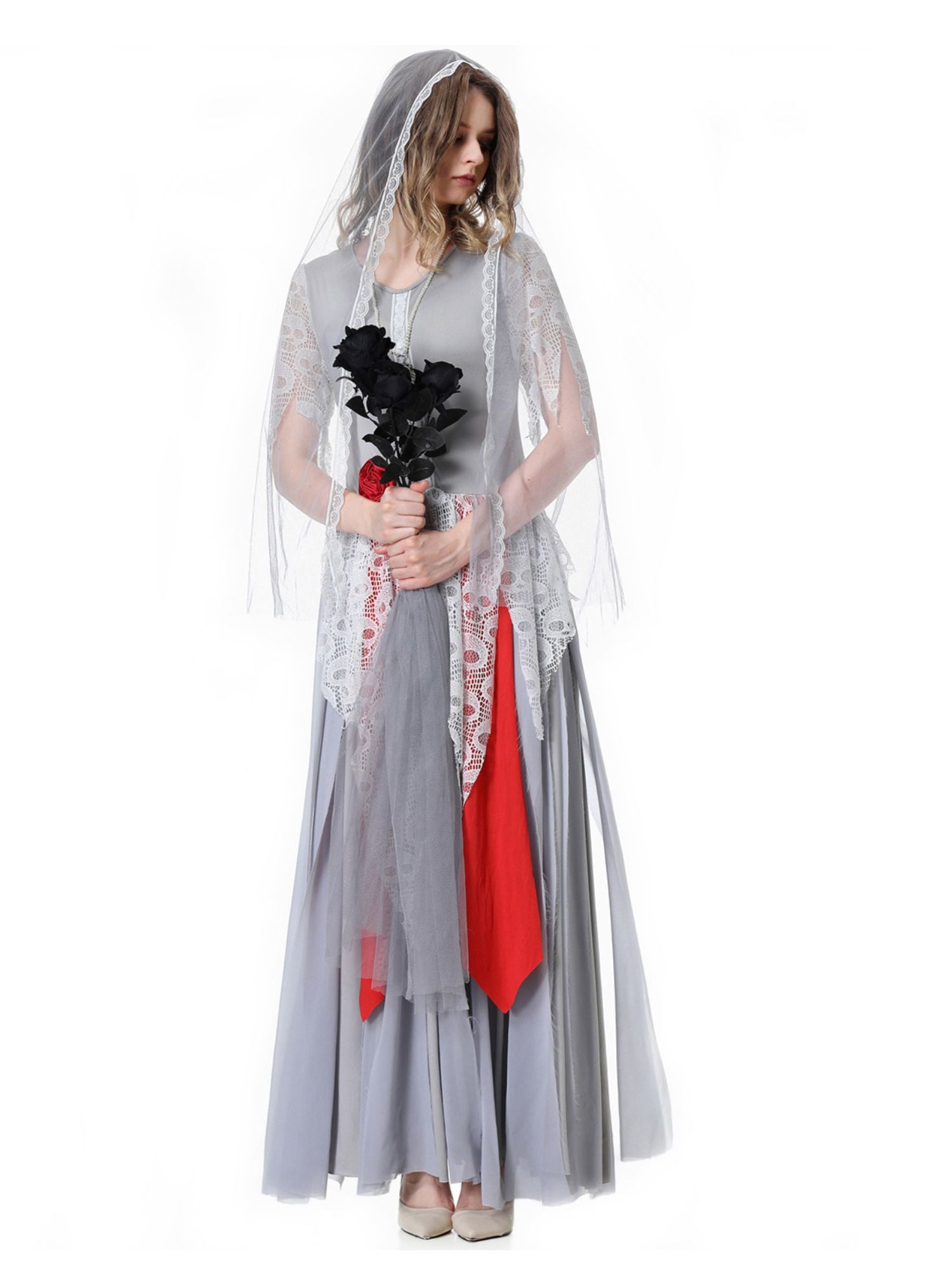 Corpse Bride Paar Kostüm für Erwachsene im klassischen Braut- und Bräutigam-Stil