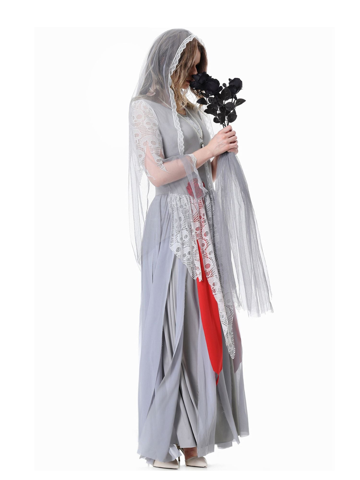 Corpse Bride Paar Kostüm für Erwachsene im klassischen Braut- und Bräutigam-Stil