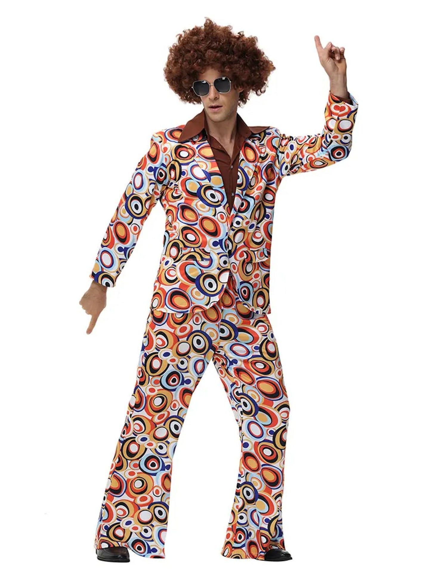 Ronderf | Retro Paar Kostüm | 70er 80er Disco Hippie Stil