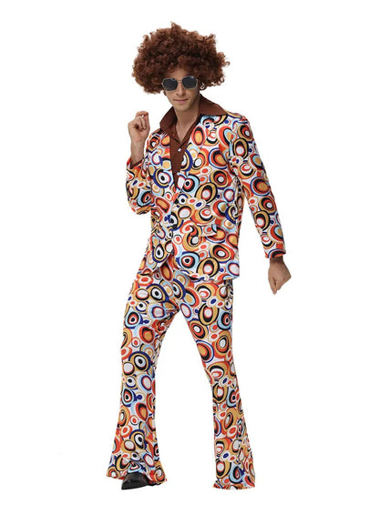 Ronderf | Retro Paar Kostüm | 70er 80er Disco Hippie Stil