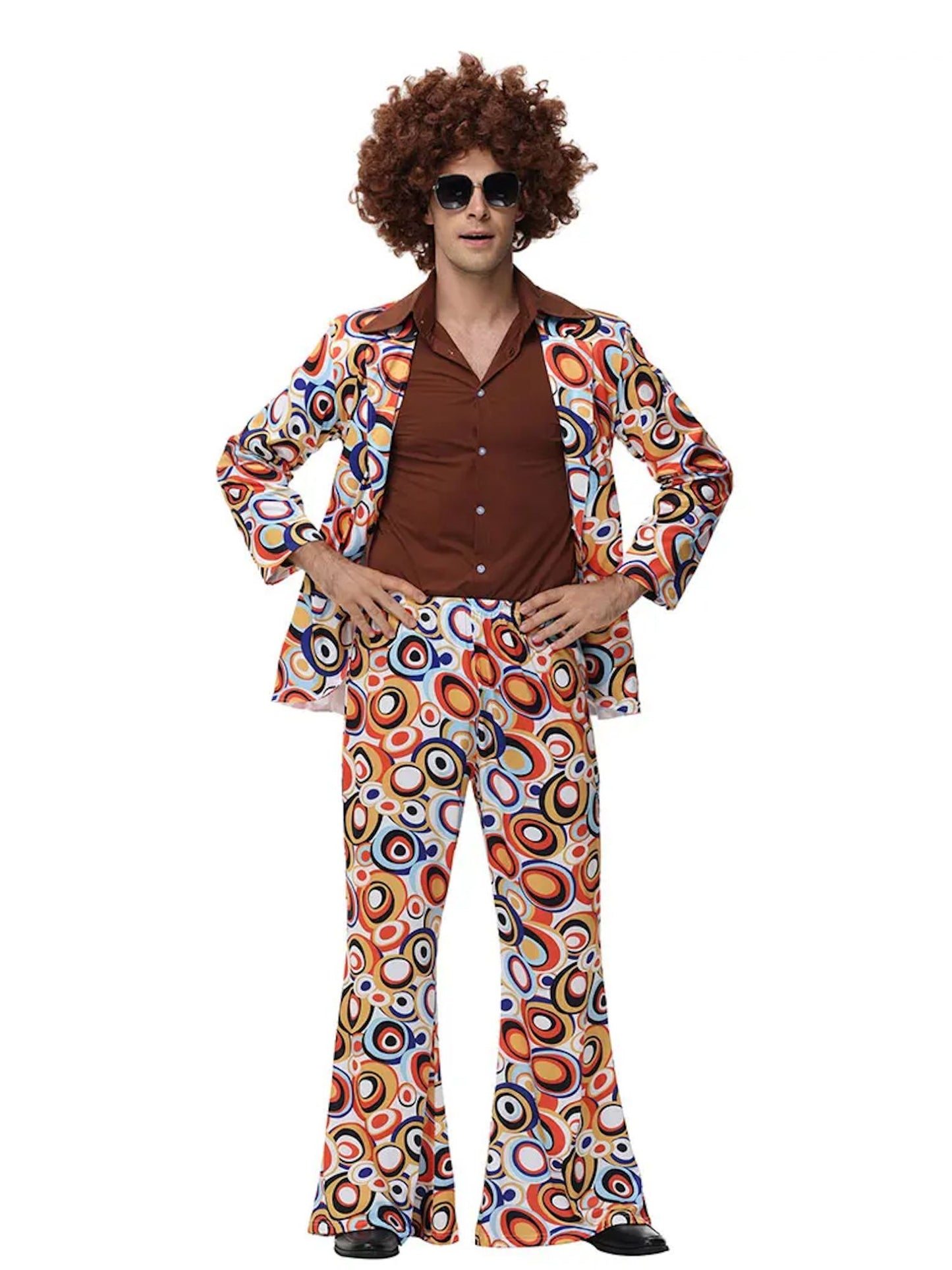 Ronderf | Retro Paar Kostüm | 70er 80er Disco Hippie Stil